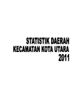 Statistik Daerah Kecamatan Kota Utara 2011